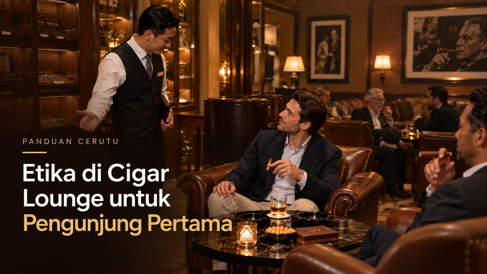 Etika di cigar lounge untuk pengunjung pertama saat menikmati suasana lounge premium