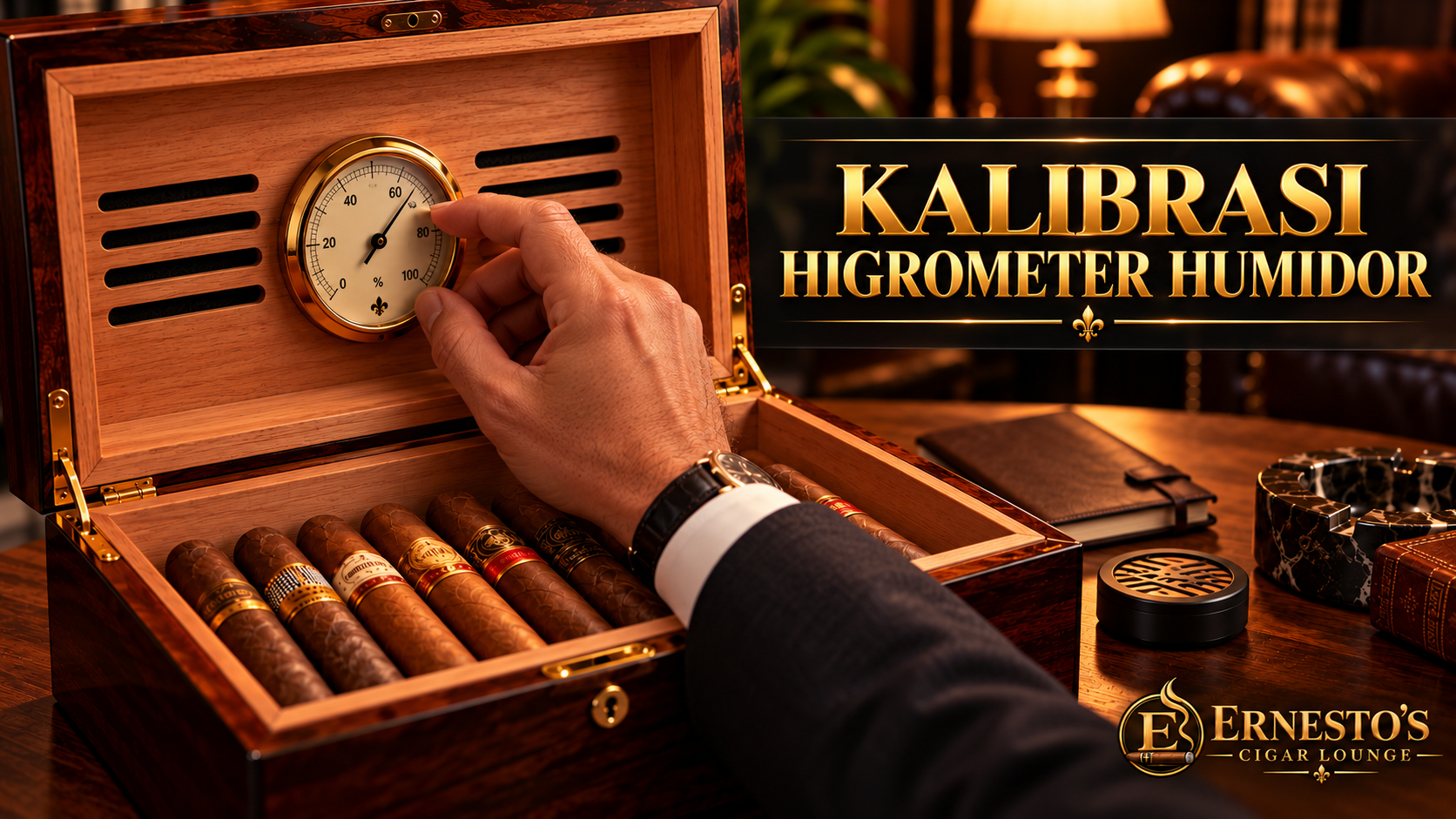 Cara Kalibrasi Higrometer Humidor agar Kelembapan Cerutu Lebih Akurat